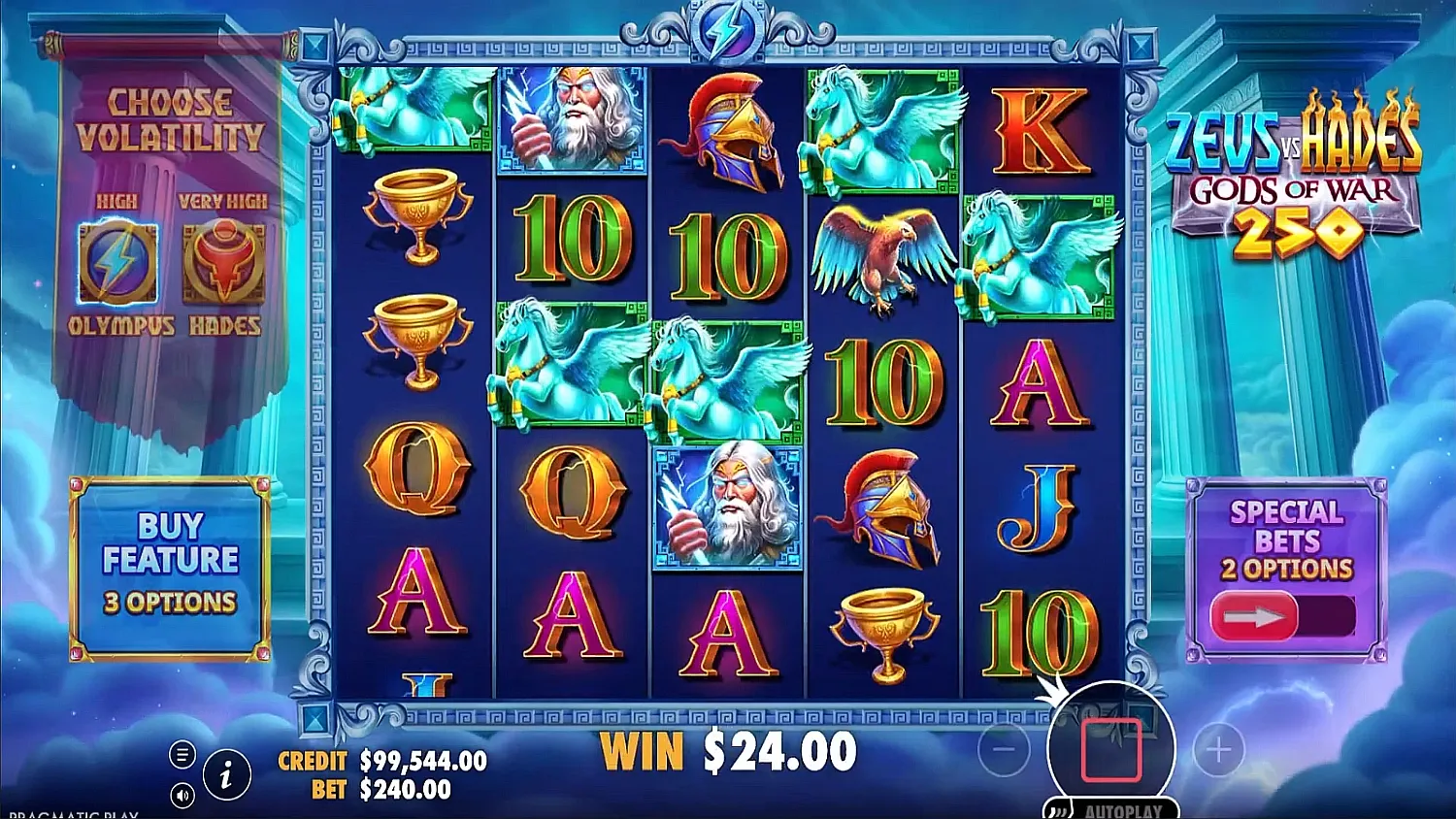 Zeus vs Hades – Gods of War 250